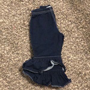 Ruffle bottom jeans
